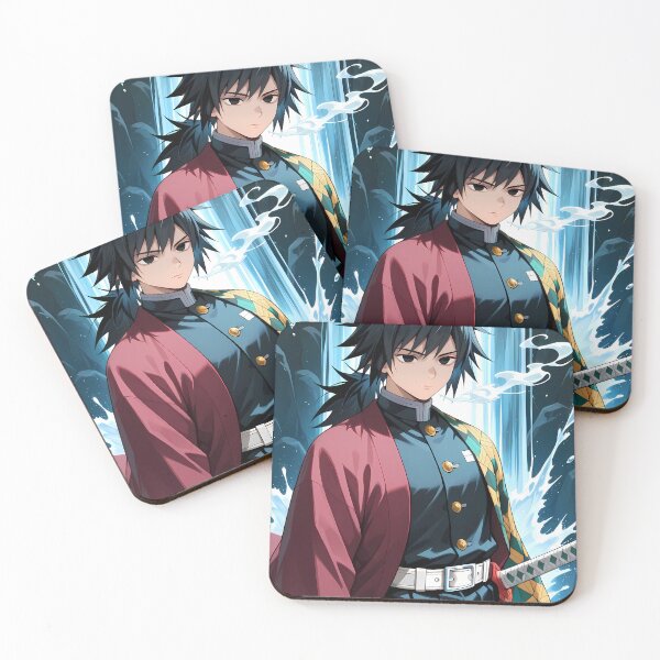 Item preview, Giyu Tomioka Demon Slayer Waterfall Hashira Portrait designed and sold by JohnEllisa.