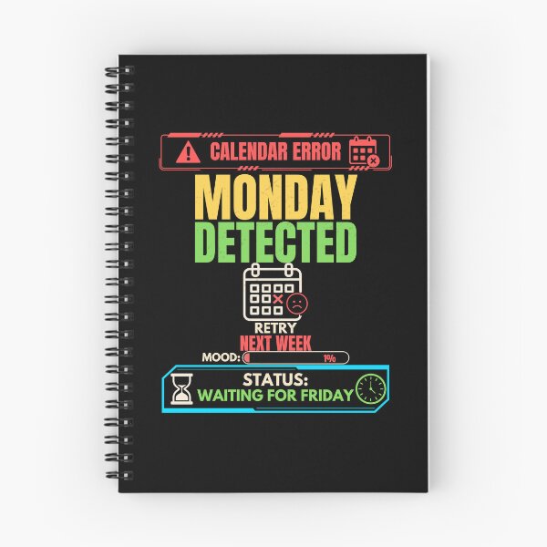 Item preview, Calendar Error Monday Detected Funny Office Humor T-Shirt designed and sold by Uvclick.