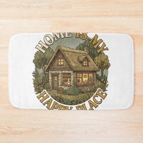 Item preview, Home Is My Happy Place Shirt, Cozy Cottage Tee, Homebody Gift, Introvert Shirt, Slow Living Apparel, Cottagecore Shirt, Cozy Home Lover Gift designed and sold by softmind studio.