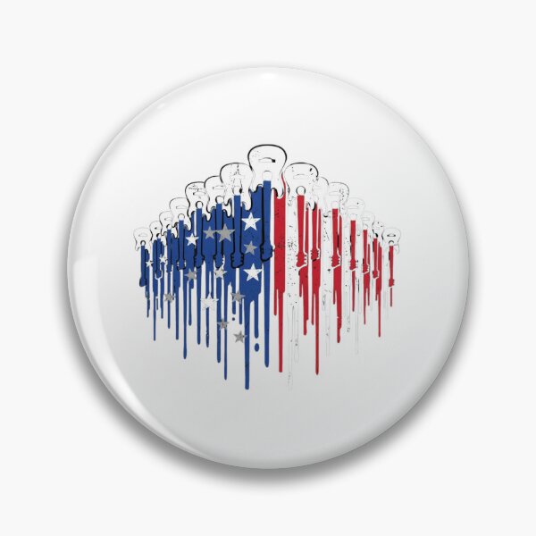 Item preview, American Flag Guitar Drip Patriotic Music Art designed and sold by SiarheiYur.