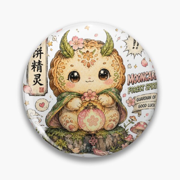 Item preview, Mooncake Forest Spirit – Lucky Sakura Guardian designed and sold by BadMary.