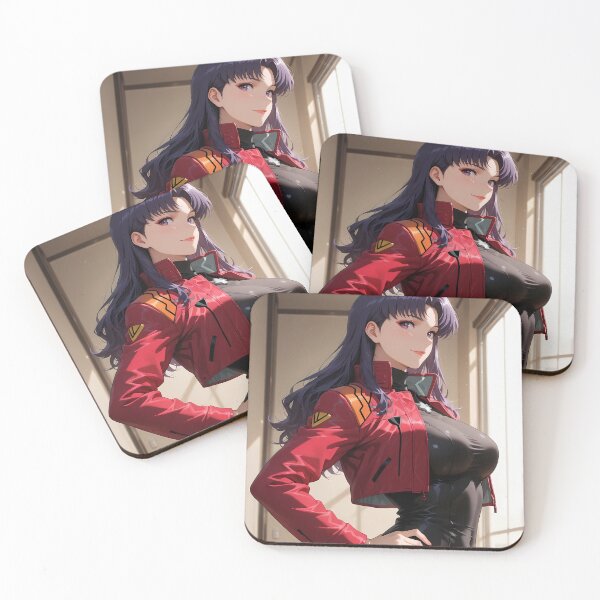 Item preview, Misato Katsuragi Neon Genesis Evangelion Red Jacket Window Light Portrait designed and sold by JohnEllisa.