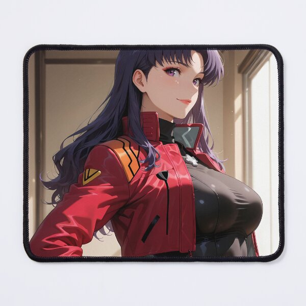 Item preview, Misato Katsuragi Neon Genesis Evangelion Red Jacket Window Light Portrait designed and sold by JohnEllisa.