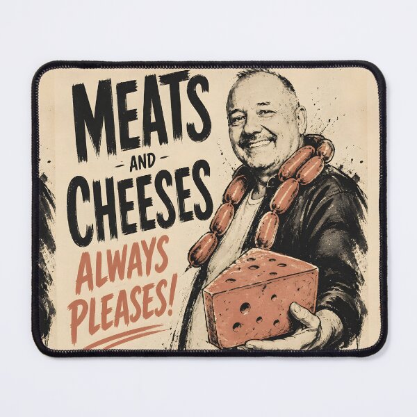 Item preview, Bob Mortimer meats and cheeses always pleases designed and sold by JosieandRose.