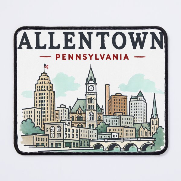 Item preview, Allentown Pennsylvania Skyline Cute Cityscape designed and sold by HowToCanadian.