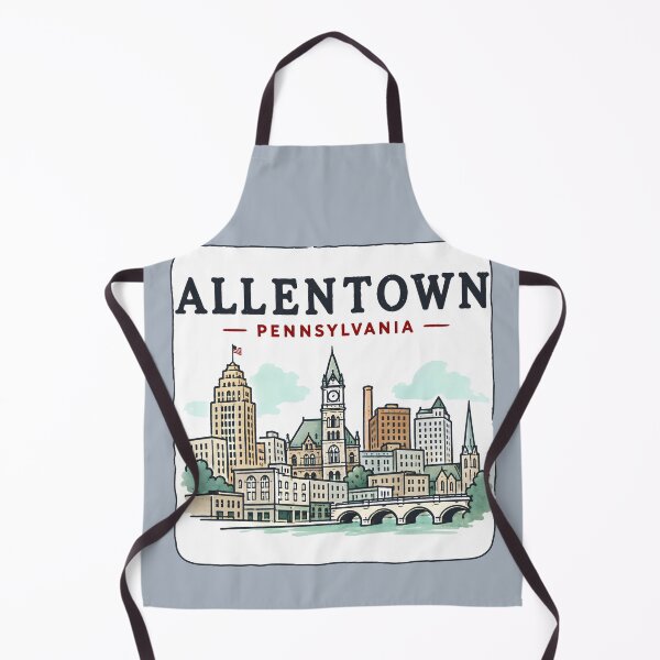 Item preview, Allentown Pennsylvania Skyline Cute Cityscape designed and sold by HowToCanadian.
