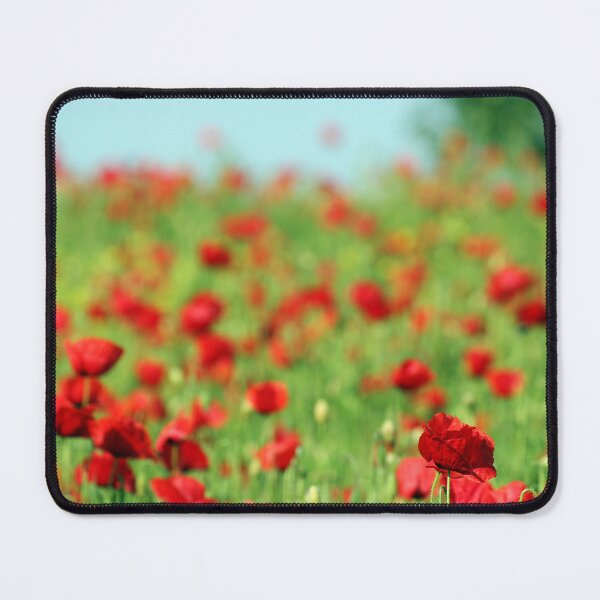 Item preview, Poppies flower meadow, countryside landscape, spring season designed and sold by goceris.