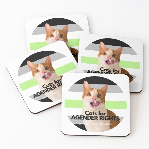 Item preview, Cats For Agender Rights - Viljami designed and sold by Grumpy and Orange.