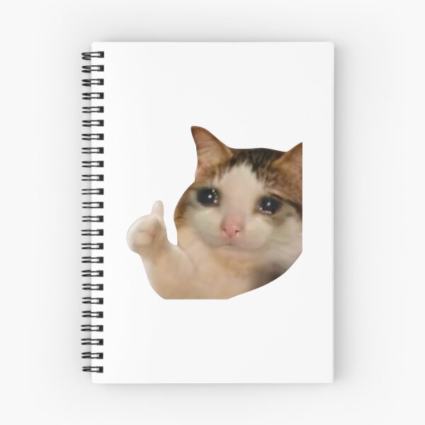 Item preview, Crying Cat Thumbs Up Sad Meme Funny designed and sold by SiarheiYur.