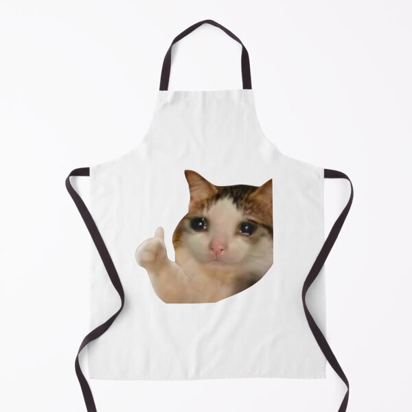 Item preview, Crying Cat Thumbs Up Sad Meme Funny designed and sold by SiarheiYur.
