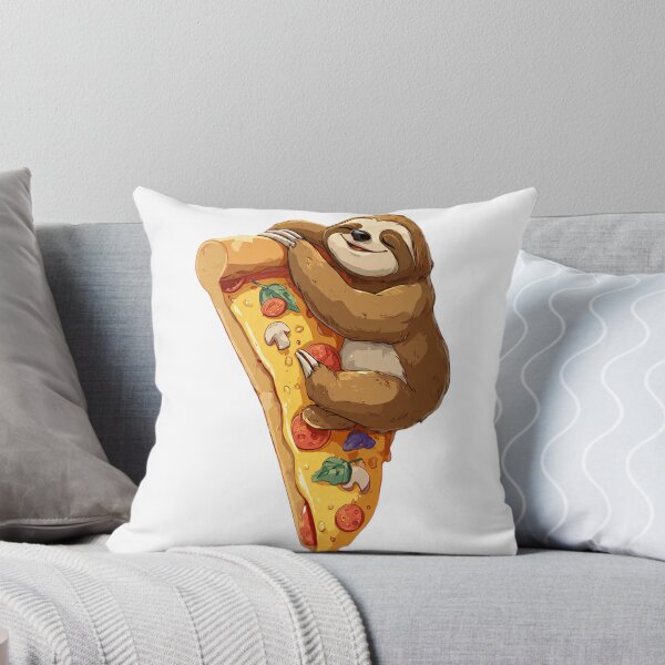 Item preview, Sloth on Pizza Slice Funny Animal Food designed and sold by Nexahubonline.