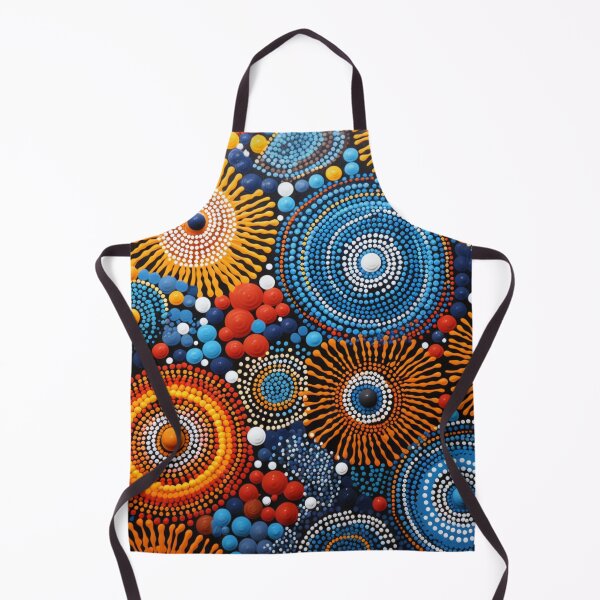 Item preview, Aboriginal Inspired Dot Art - Indigenous Dreamtime Circle Pattern designed and sold by GrinGalore.