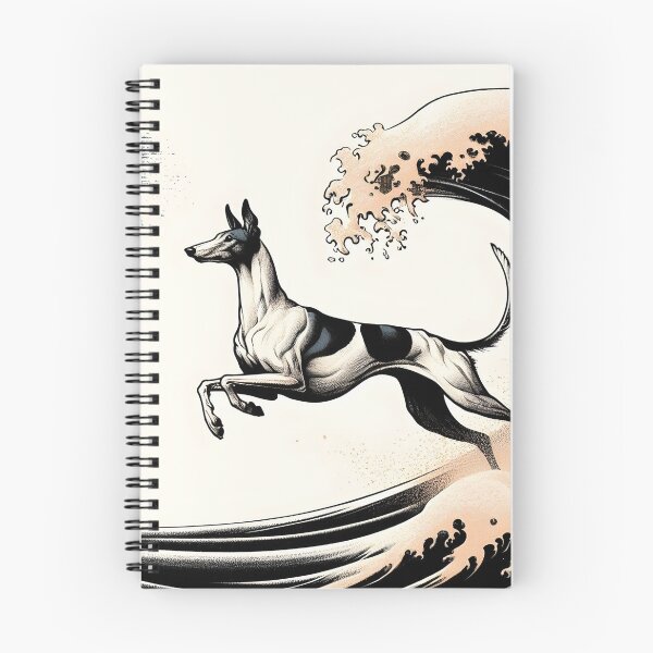 Item preview, Ukiyo-e Suibokuga Greyhounds - Vol. I - Zen Ink Collection - Moon Tide designed and sold by GALOGO – Art for Sighthounds & Animal Welfare.