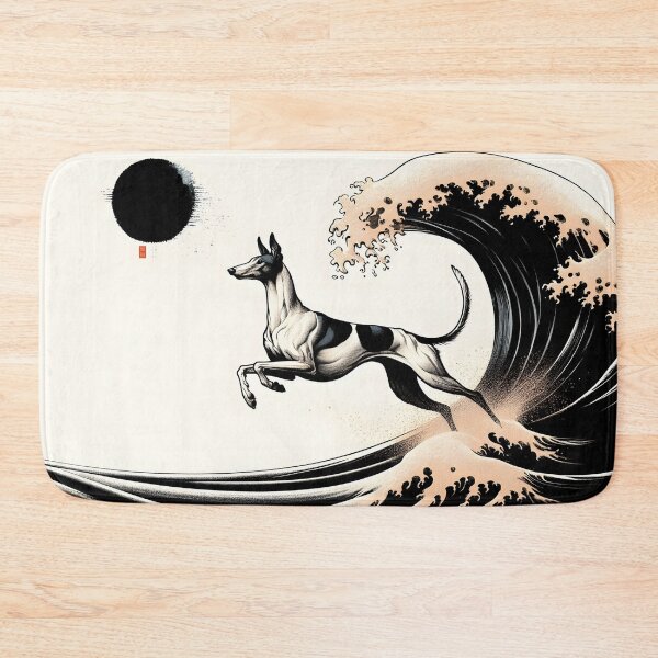 Item preview, Ukiyo-e Suibokuga Greyhounds - Vol. I - Zen Ink Collection - Moon Tide designed and sold by GALOGO – Art for Sighthounds & Animal Welfare.