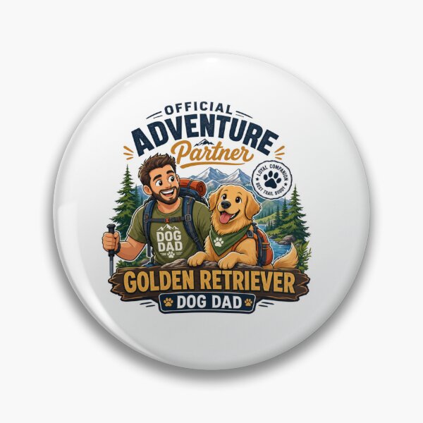 Item preview, Official Adventure Partner Golden Retriever Dog Dad T-Shirt designed and sold by Ashley critters.
