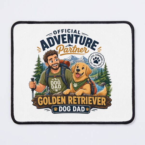 Item preview, Official Adventure Partner Golden Retriever Dog Dad T-Shirt designed and sold by Ashley critters.