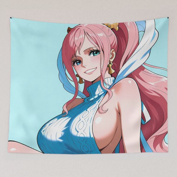 Item preview, Shirahoshi One Piece Bright Blue Mermaid Princess Smile designed and sold by MartyHinson.