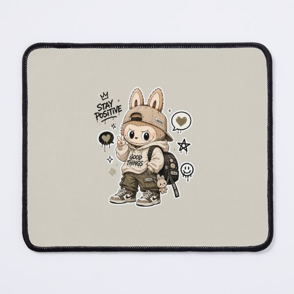 Item preview, Stay Positive Cute Streetwear Monster designed and sold by HapaHara.