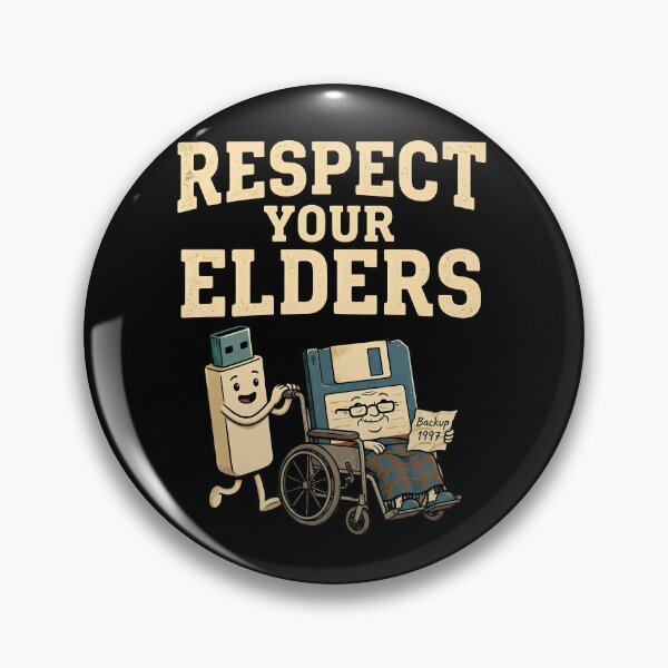 Item preview, Respect Your Elders Funny Retro Tech Floppy Disk USB Drive designed and sold by LunaMagicStudio.