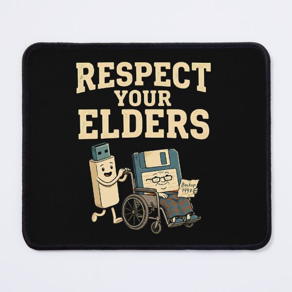 Item preview, Respect Your Elders Funny Retro Tech Floppy Disk USB Drive designed and sold by LunaMagicStudio.