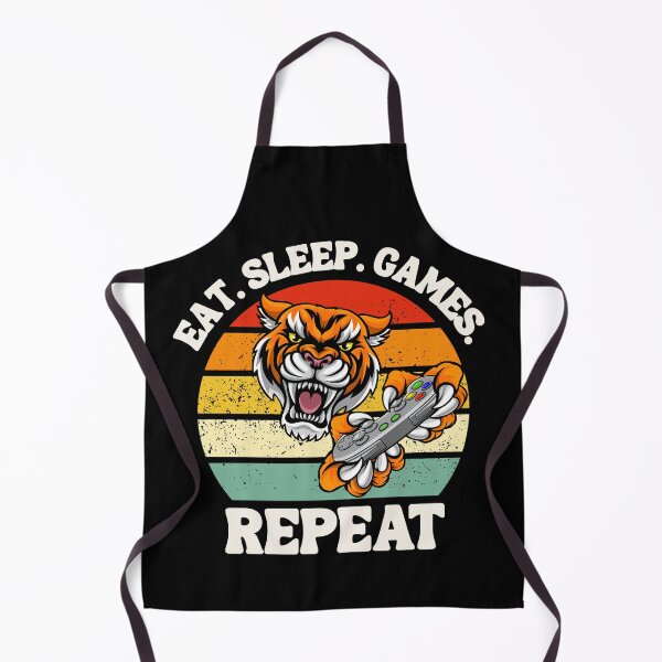 Item preview, Eat. Sleep. Games. Repeat Tiger Design designed and sold by OldSkullDesigns.