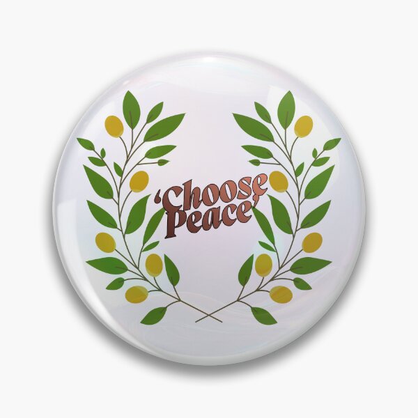 Item preview, Choose Peace Botanical Olive Branch Sticker – Inspirational Nature Quote, Mindfulness Aesthetic, Minimalist Vinyl Decal designed and sold by Pandey14.