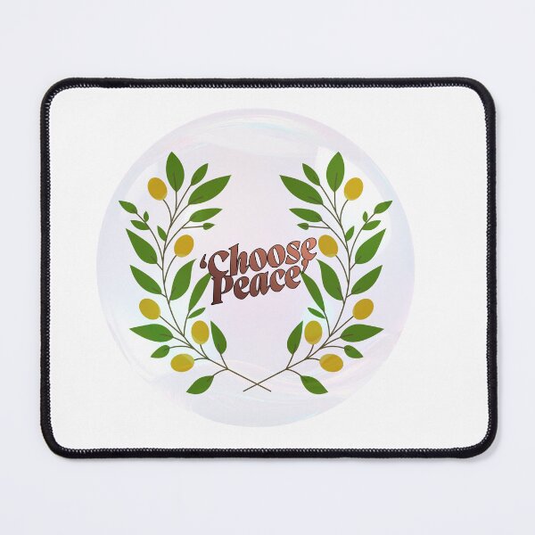 Item preview, Choose Peace Botanical Olive Branch Sticker – Inspirational Nature Quote, Mindfulness Aesthetic, Minimalist Vinyl Decal designed and sold by Pandey14.