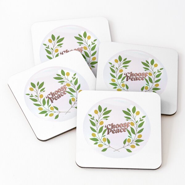 Item preview, Choose Peace Botanical Olive Branch Sticker – Inspirational Nature Quote, Mindfulness Aesthetic, Minimalist Vinyl Decal designed and sold by Pandey14.