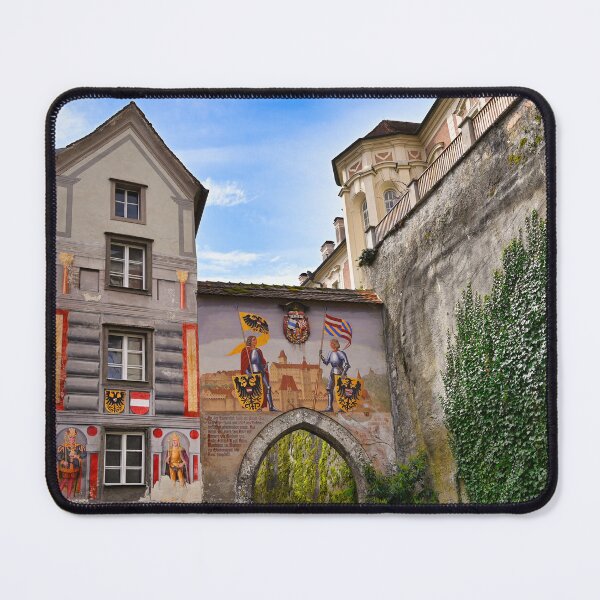 Item preview, Gate of Lamberg Castle with colourful frescos, Steyr, Upper Austrian, Austria designed and sold by goceris.