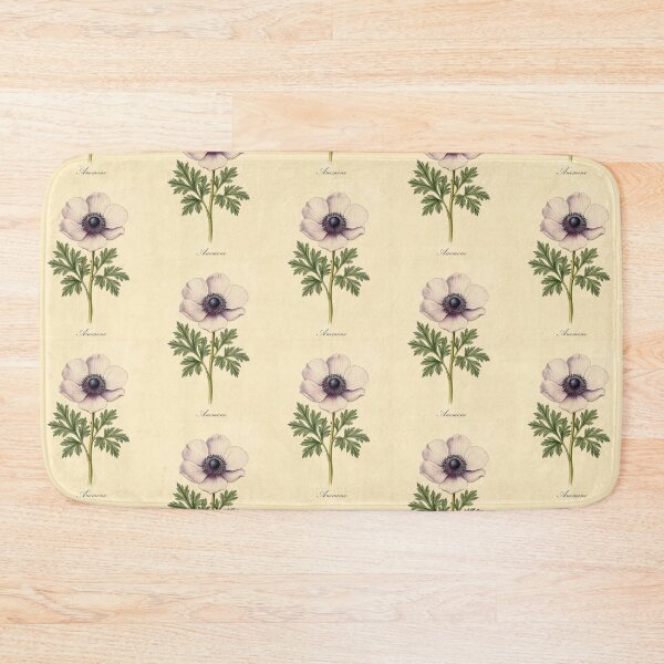 Item preview, Anemone Flower Vintage Botanical Print designed and sold by NuvoraNest.