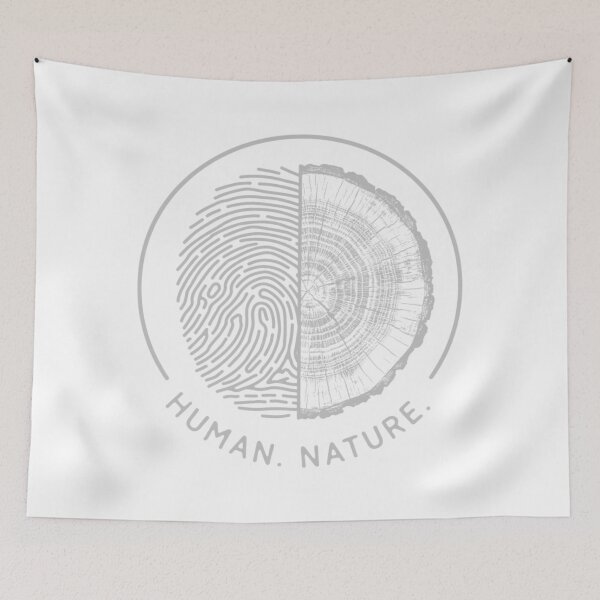 Item preview, Human Nature – Fingerprint & Tree Rings Mountain Hiking Adventure Design designed and sold by GabeMountainArt.