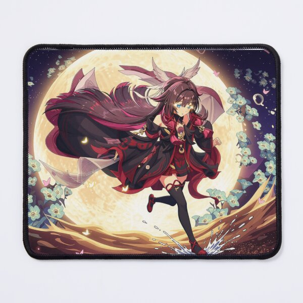 Item preview, Moonlight Runner – Red Hair Anime Girl in the Night designed and sold by Revyra Design .