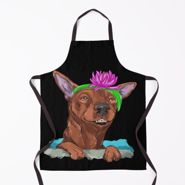 Item preview, Funny Dog with water lily designed and sold by Antiope33.