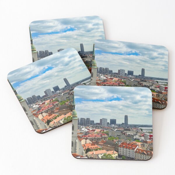 Item preview, Bratislava Skyline from Castle Bratislava, Bratislava cityscape, cathedral St. Martin, Downtown Bratislava, Slovakia designed and sold by goceris.