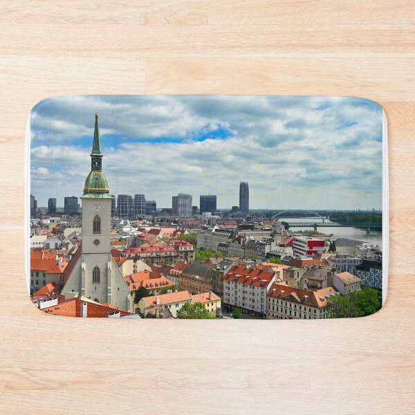 Item preview, Bratislava Skyline from Castle Bratislava, Bratislava cityscape, cathedral St. Martin, Downtown Bratislava, Slovakia designed and sold by goceris.