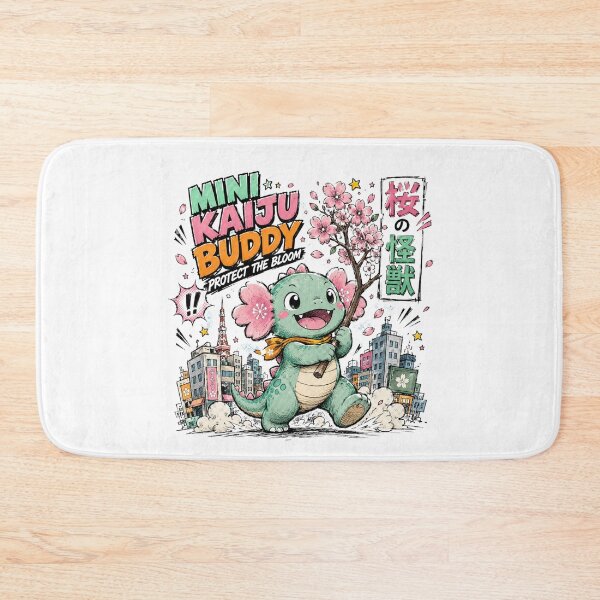 Item preview, Mini Kaiju Buddy – Cute Sakura Monster Streetwear Design designed and sold by BadMary.