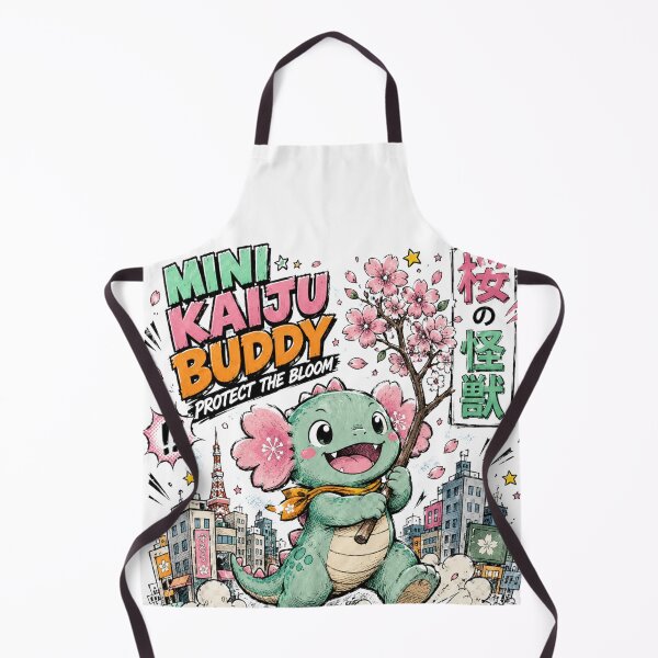 Item preview, Mini Kaiju Buddy – Cute Sakura Monster Streetwear Design designed and sold by BadMary.