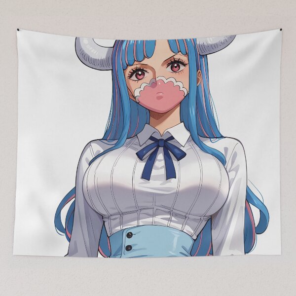 Item preview, Ulti One Piece Elegant Uniform Pink Mask Anime Girl designed and sold by MartyHinson.