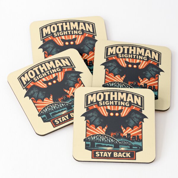 Item preview, Mothman Sighting Stay Back designed and sold by PrintSmithArt.