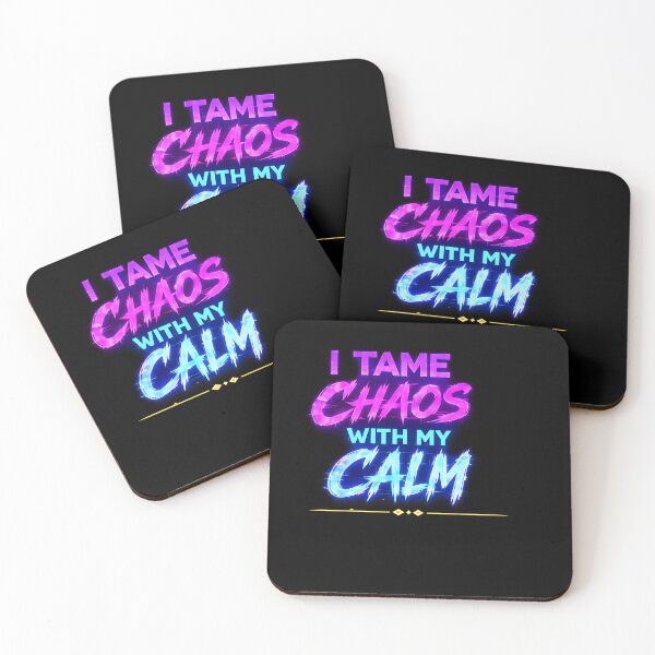 Item preview, I tame chaos with my calm (Cyberpunk ver) designed and sold by MaxDreamsArt.