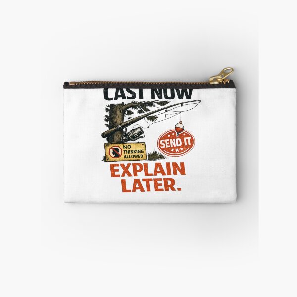 Item preview, Cast Now Explain Later Funny Fishing Design designed and sold by 404CLOTHINGG.