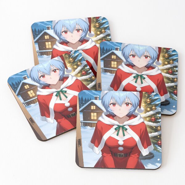 Item preview, Rei Ayanami Neon Genesis Evangelion Christmas Cabin Night designed and sold by MartyHinson.