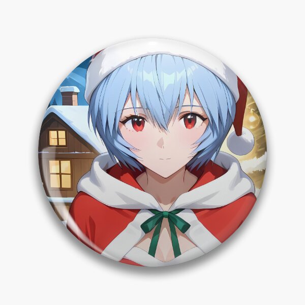 Item preview, Rei Ayanami Neon Genesis Evangelion Christmas Cabin Night designed and sold by MartyHinson.