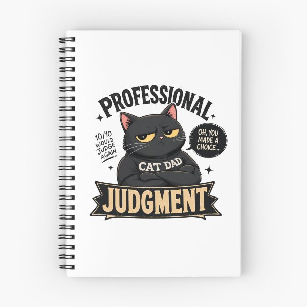 Item preview, Professional Judgment Black Cat Dad Funny Kawaii T-Shirt designed and sold by Ashley critters.