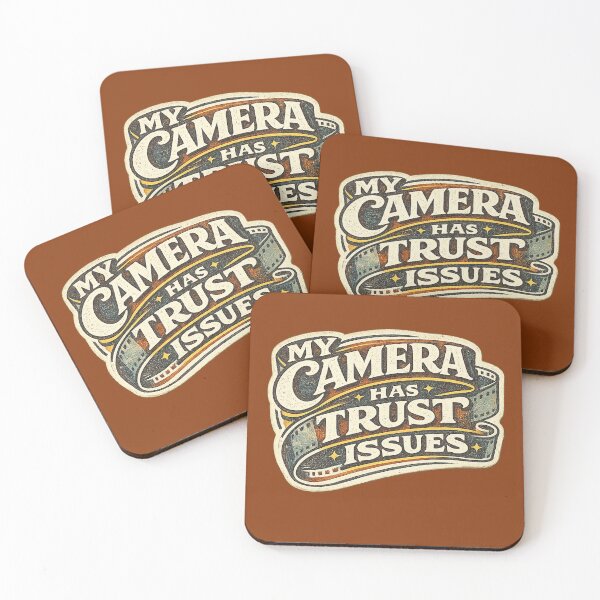 Item preview, My Camera Has Trust Issues Funny Film Photography Shirt designed and sold by Golden Era Studio.