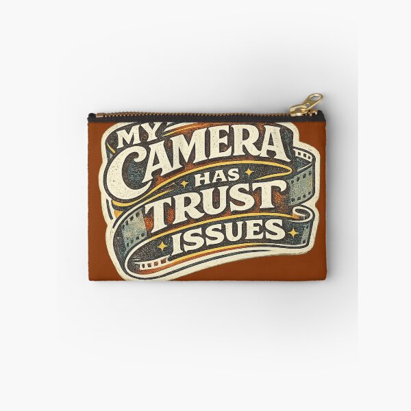 Item preview, My Camera Has Trust Issues Funny Film Photography Shirt designed and sold by Golden Era Studio.