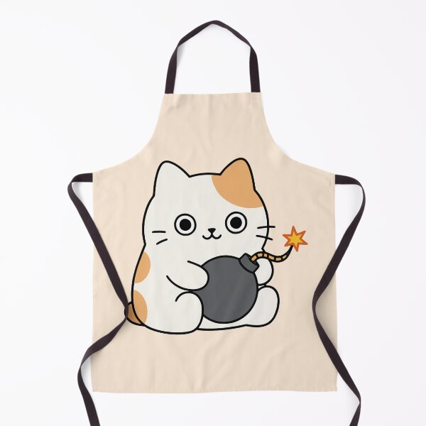 Item preview, Cute Calico Cat Holding Cartoon Bomb - Funny Chibi designed and sold by cladeart.
