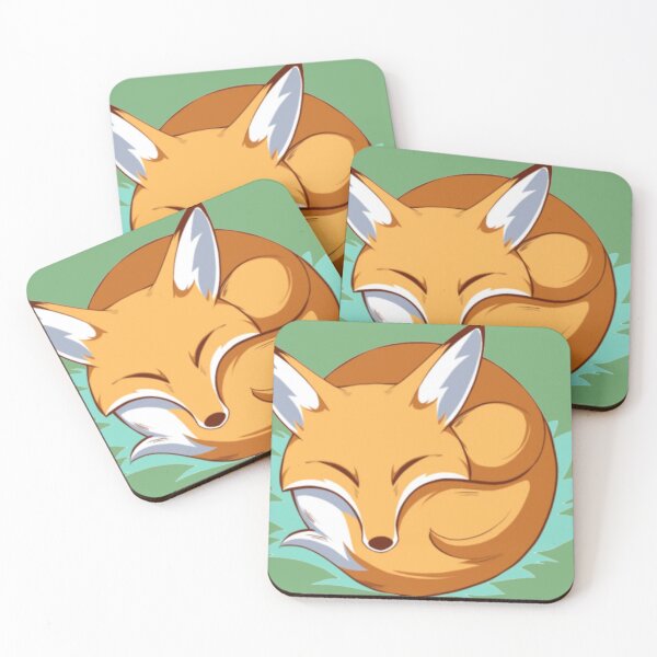 Item preview, Cute Sleeping Orange Fox designed and sold by FernYouFable.