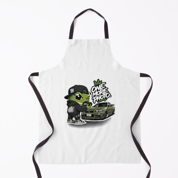 Item preview, One More Photo Frog – Car Enthusiast Streetwear Cartoon Mascot Sticker designed and sold by Aesthicer.