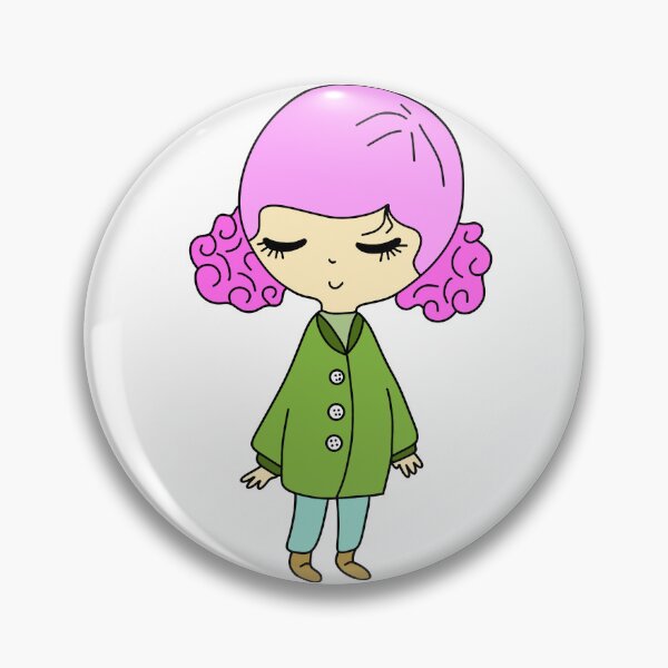 Item preview, Pink Curly Hair Girl designed and sold by JBHelen.